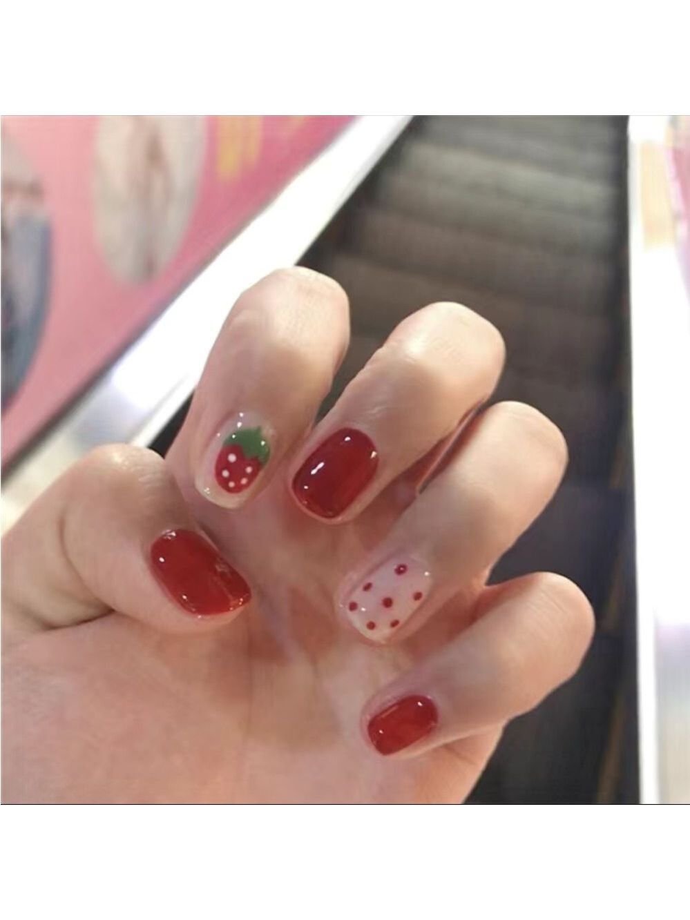 Berry Tips - Nail Junkie - full artificial nail set